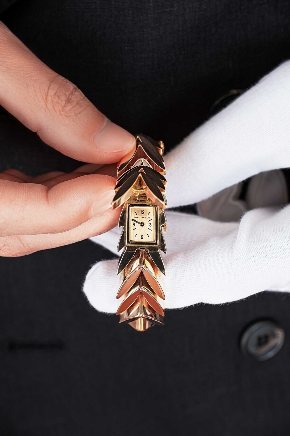 Boucheron Secret Watch in man's hand