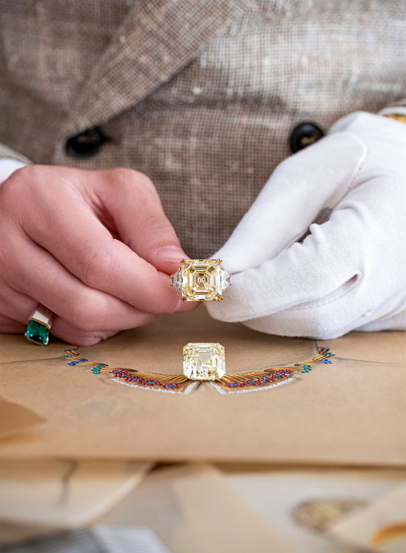 Eduard Grygorian Holding a Bespoke Ring