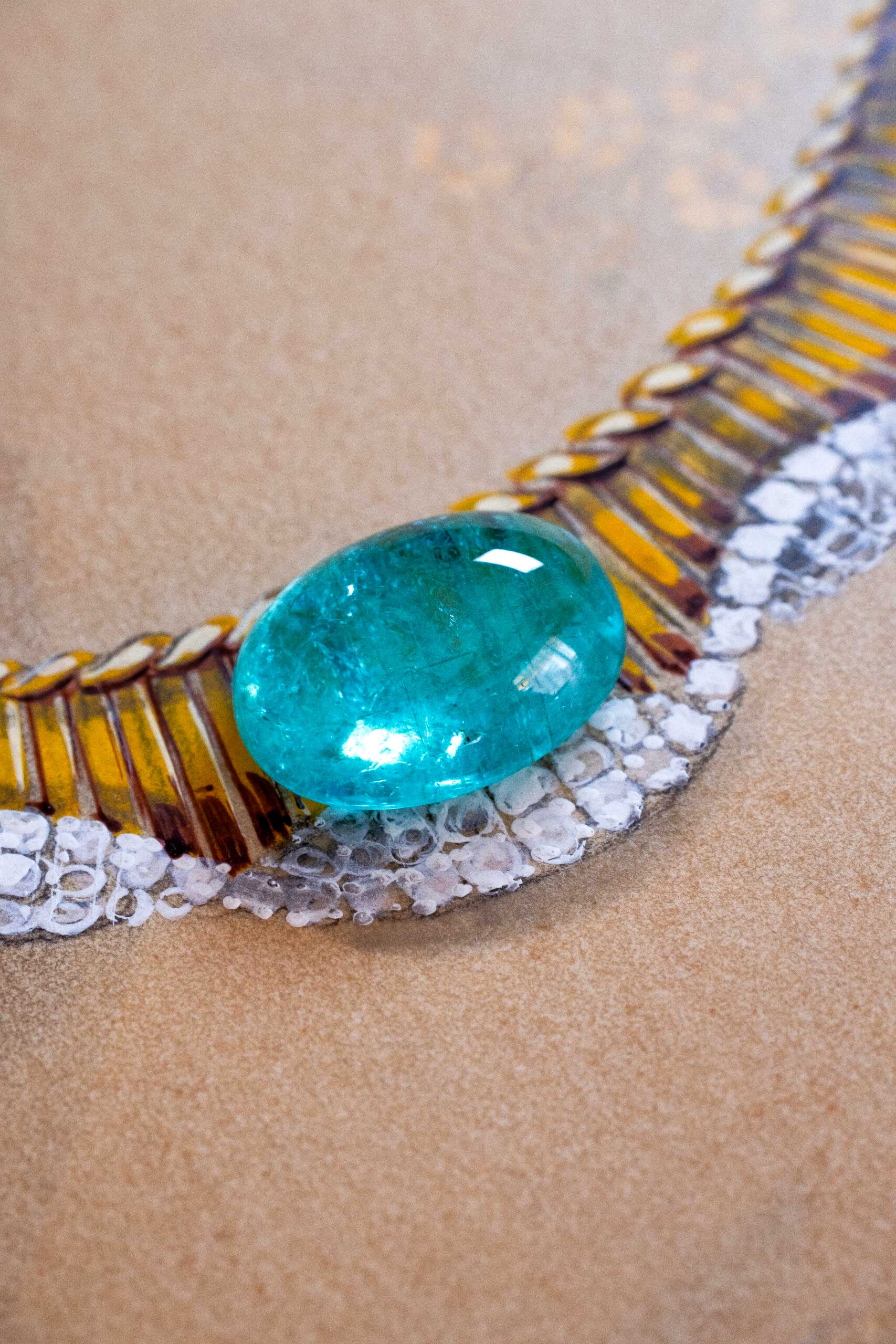 Gemstone on the Neckalce Sketch