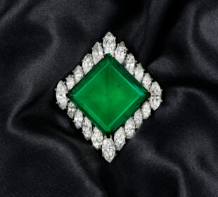 Pair of emeralds at Christie’s auction