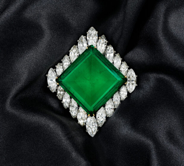 Pair of emeralds at Christie’s auction