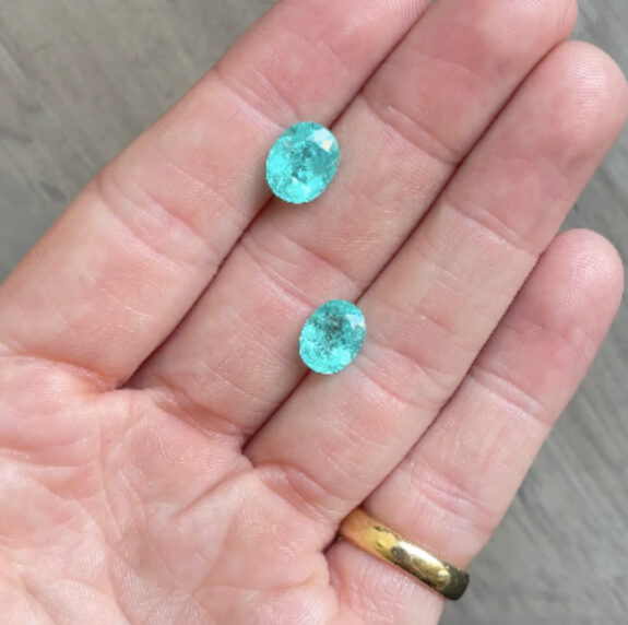 Charmante tourmaline de Paraiba