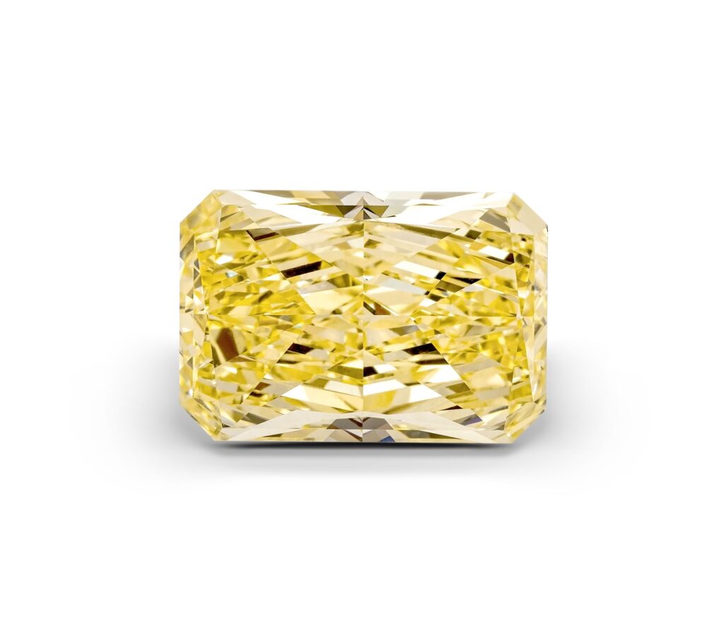5,28 carats Diamant naturel de couleur Natural Fancy Intense Yellow