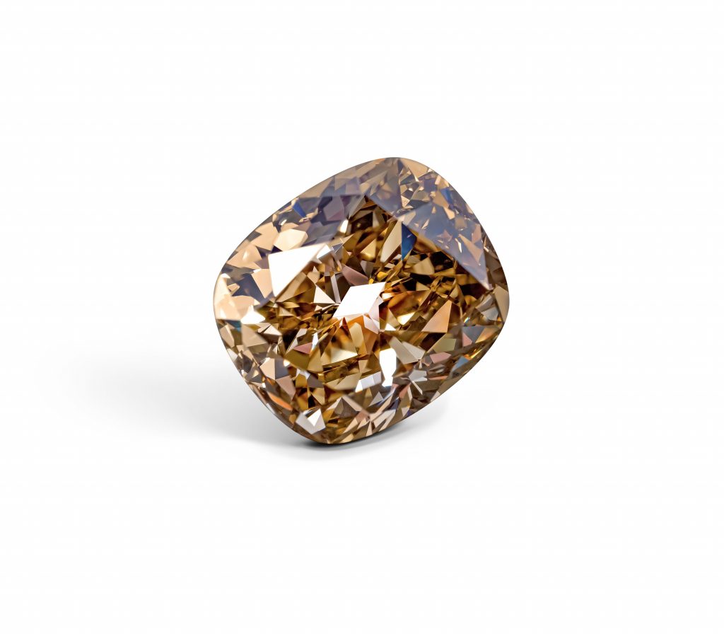 Fancy Dark Brown-Yellow бриллиант весом 11,60 карата (GIA)