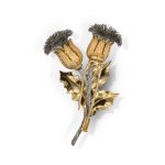 Buccellati Thistle corsage clip “Cardo”