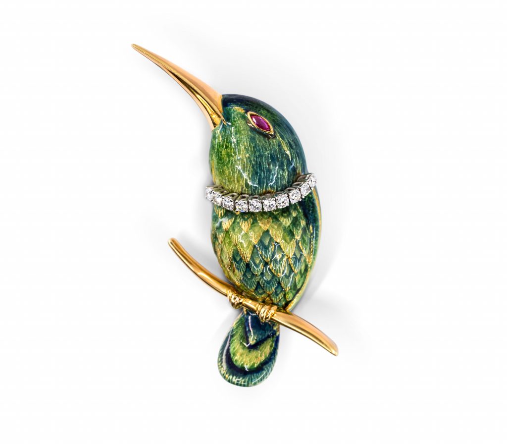 Christoffel Kingfisher Brooch