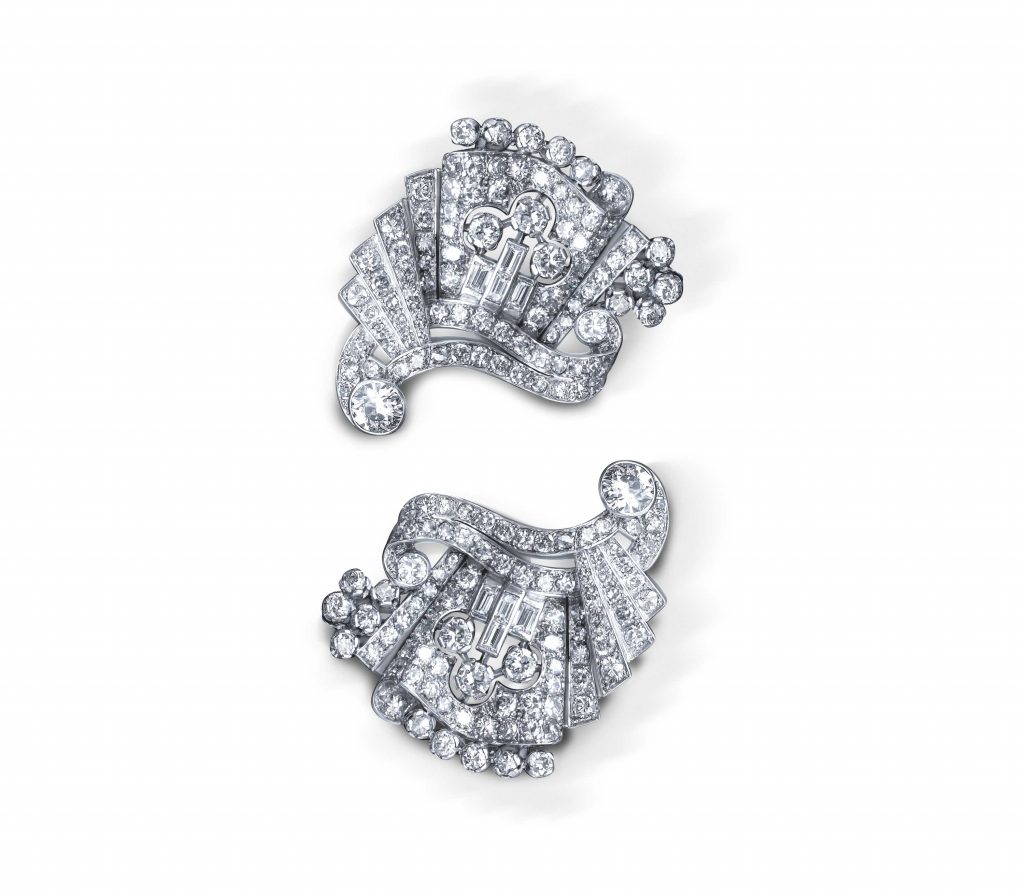 Vintage Diamond and Platinum Brooches
