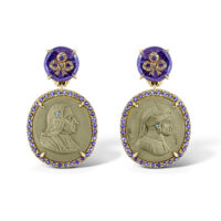 Unique and Original Earrings Featuring Engraved Cameo Stones