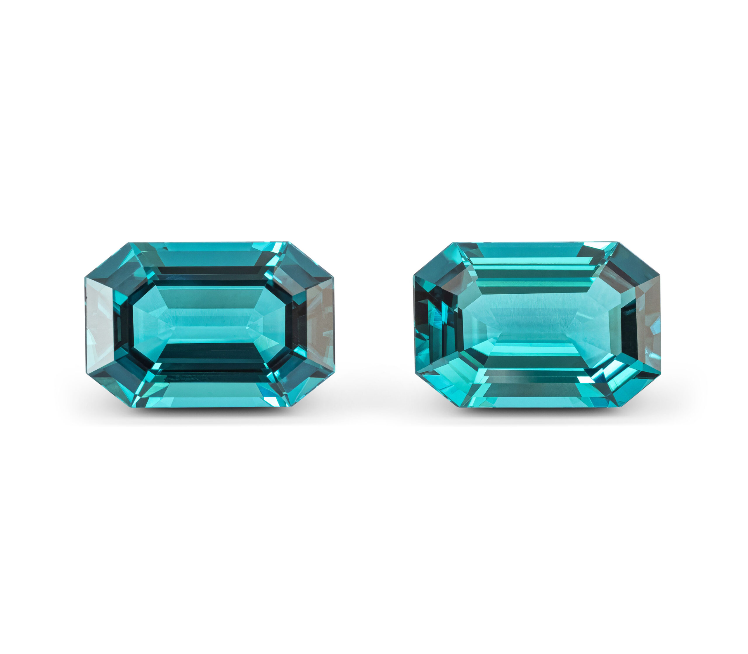 Pair of Namibian Lagoon Tourmalines of 7.08 Carats