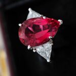 Mahenge Spinel and Diamond Ring