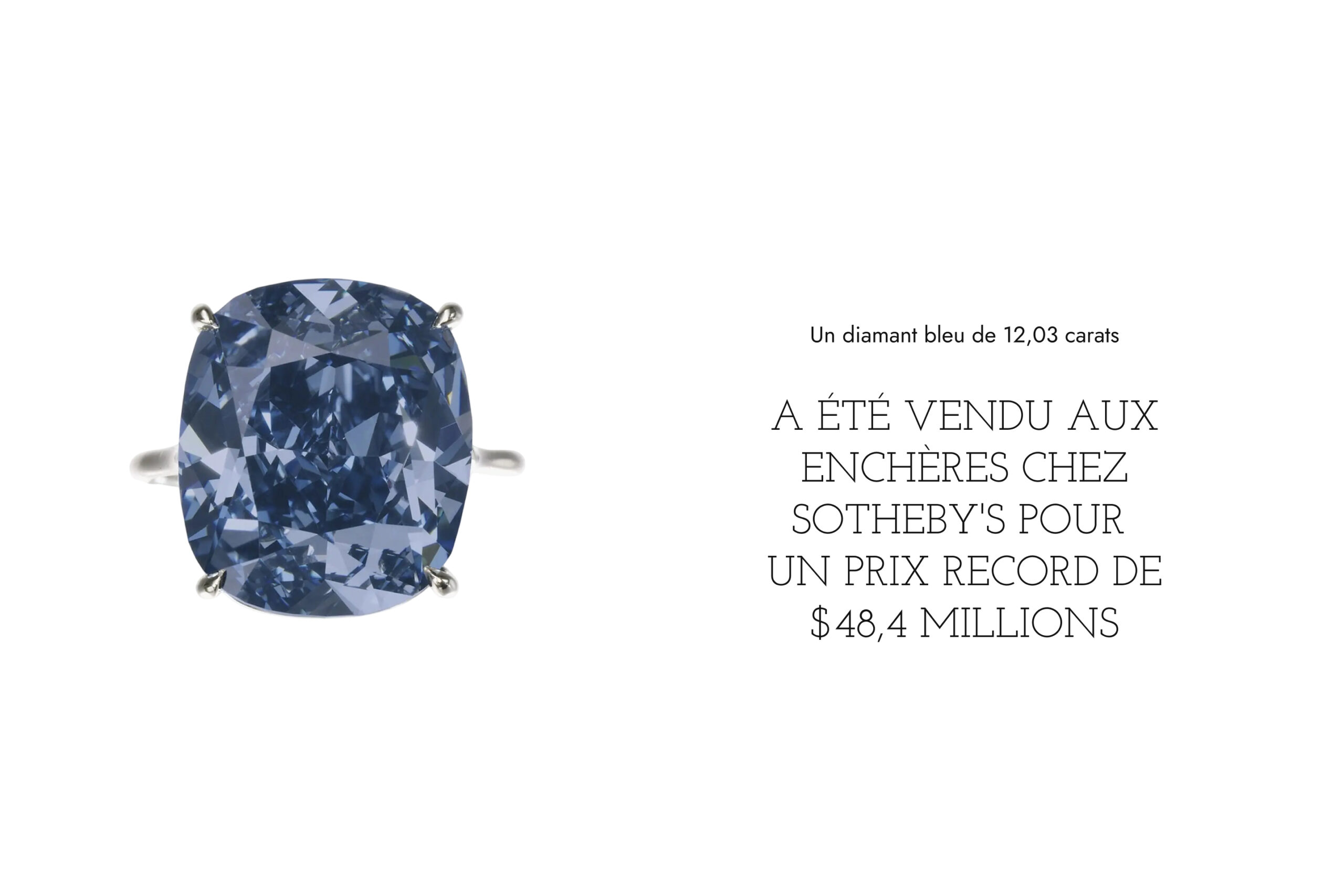 Une superbe bague avec un saphir Blue Lagoon, présentant une pierre précieuse bleu profond entourée de diamants étincelants, montée sur une élégante bande en or blanc ou platine.