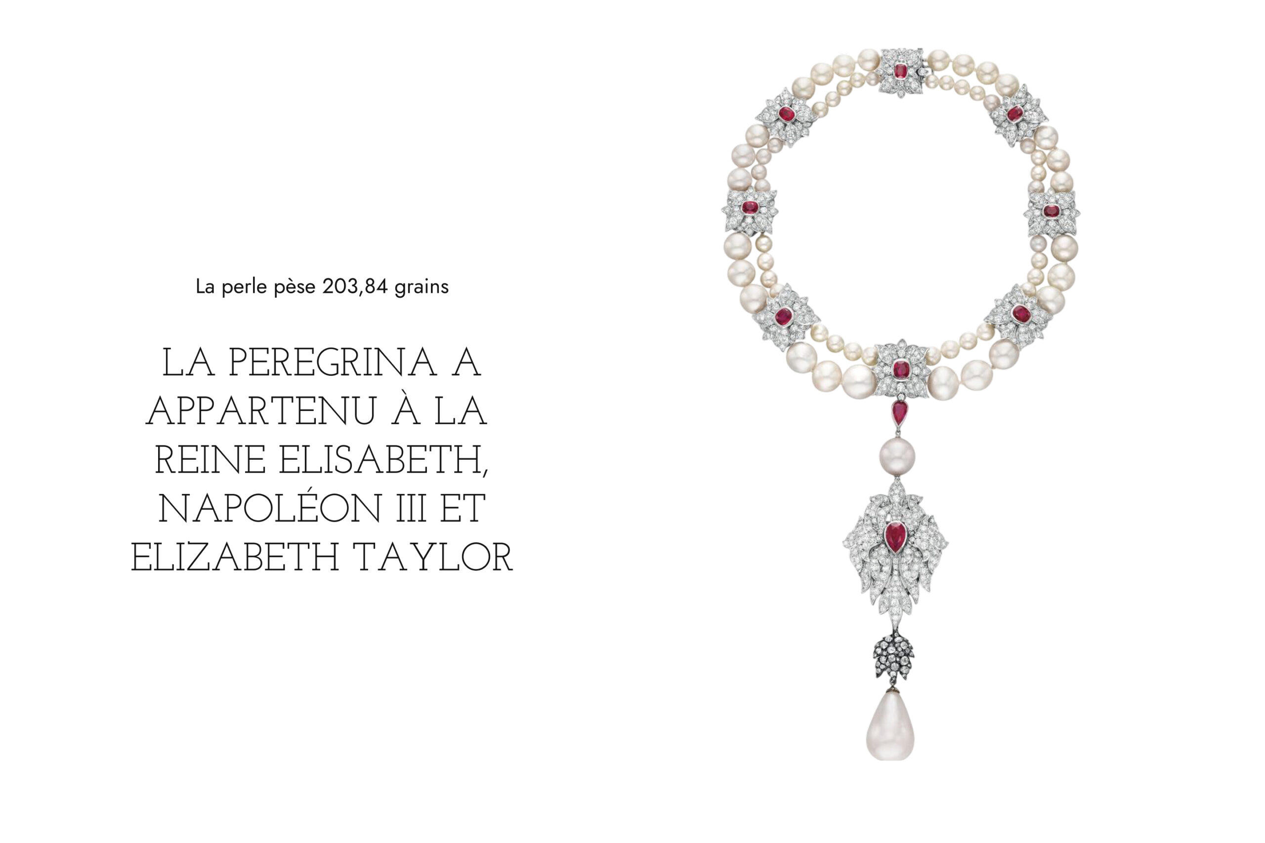 Un élégant collier avec une perle brillante et parfaitement ronde au centre, accentuée par des diamants scintillants, présenté sur un fond blanc