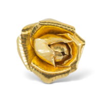 Boucles d’Oreilles Hermès Pétales de Rose Des Années 1970