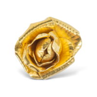 Boucles d’Oreilles Hermès Pétales de Rose Des Années 1970