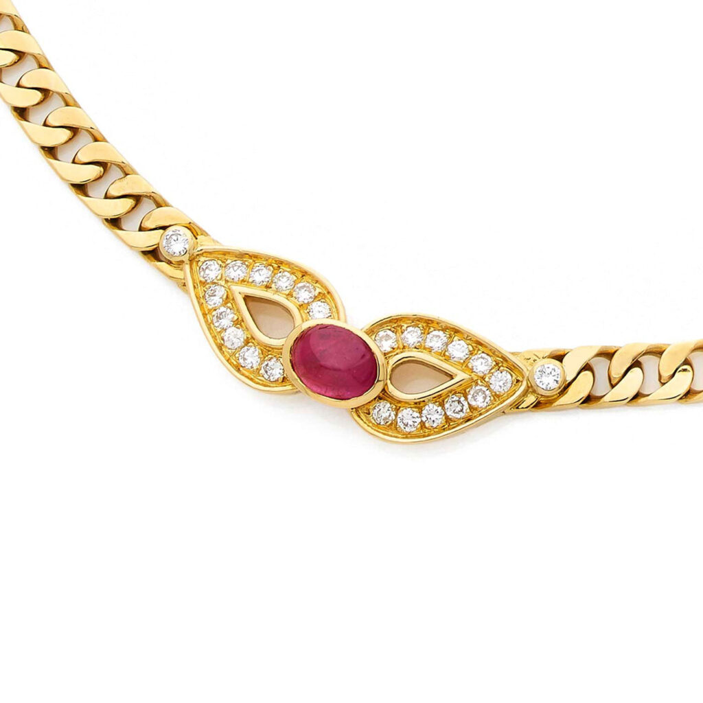 Collier Boucheron avec Rubis et Diamants