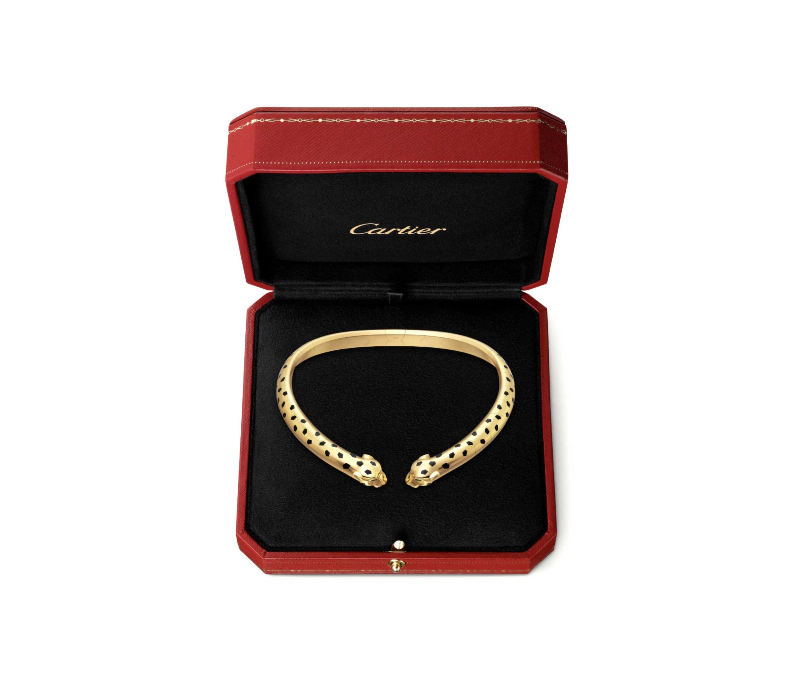 Cartier Panthère Onyx Tsavorite Torque Necklace