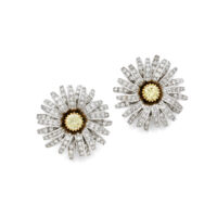 Maino Floral Diamond Clips