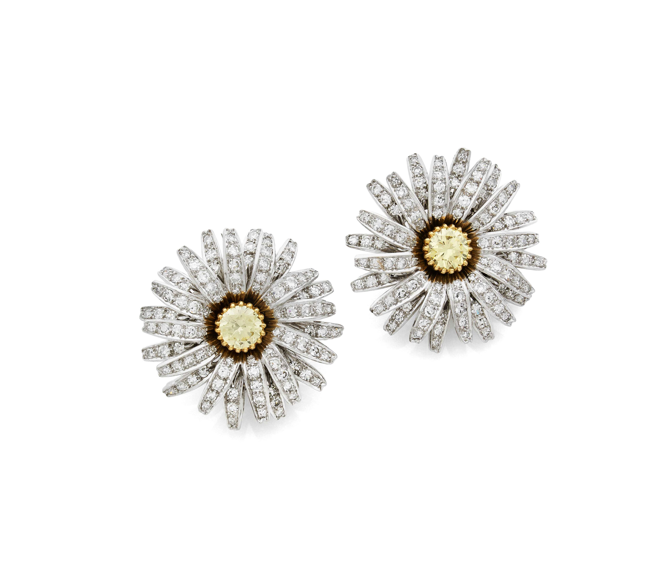 Maino Floral Diamond Clips