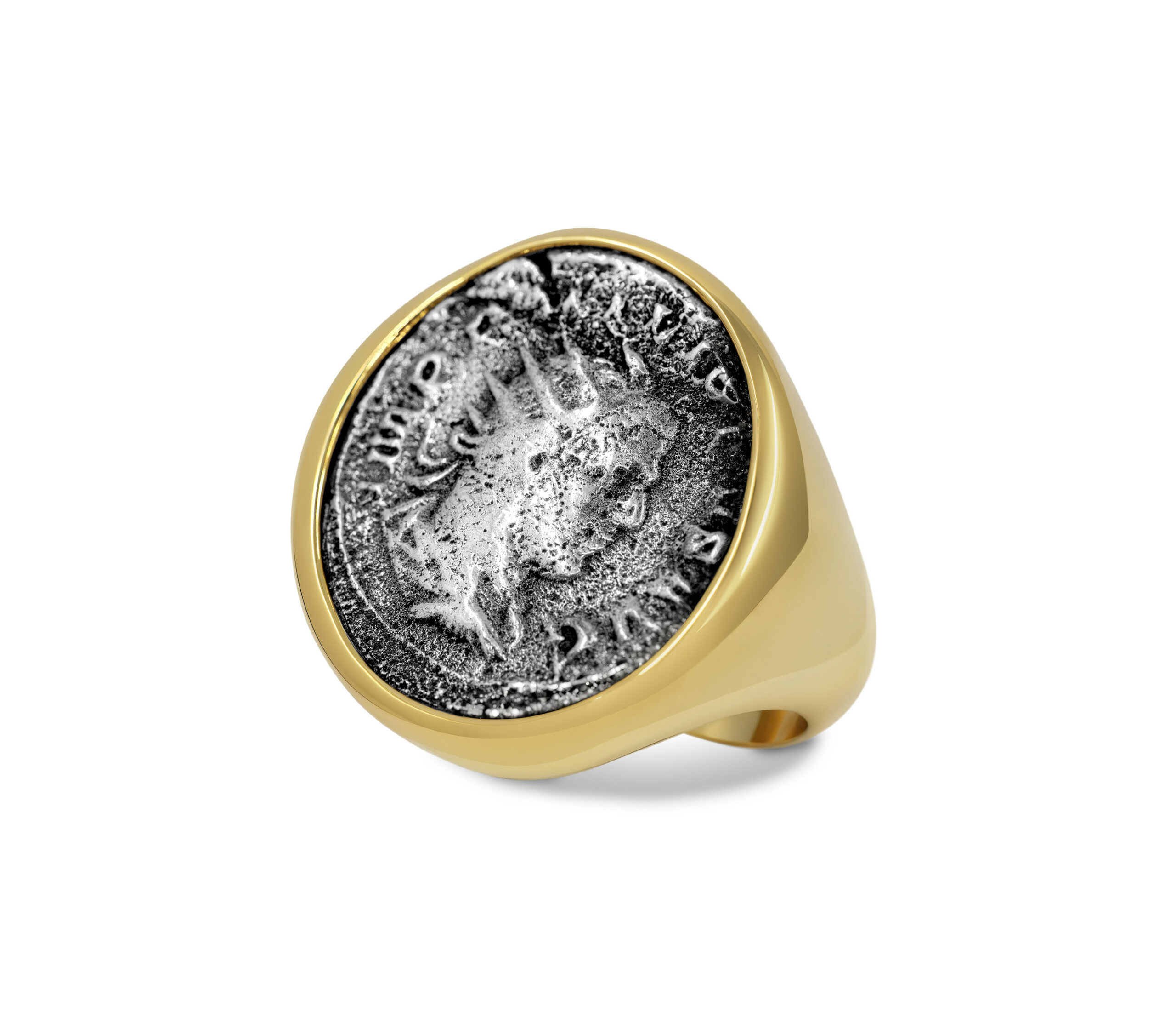 Bulgari Imperial Roman Coin Signet Ring
