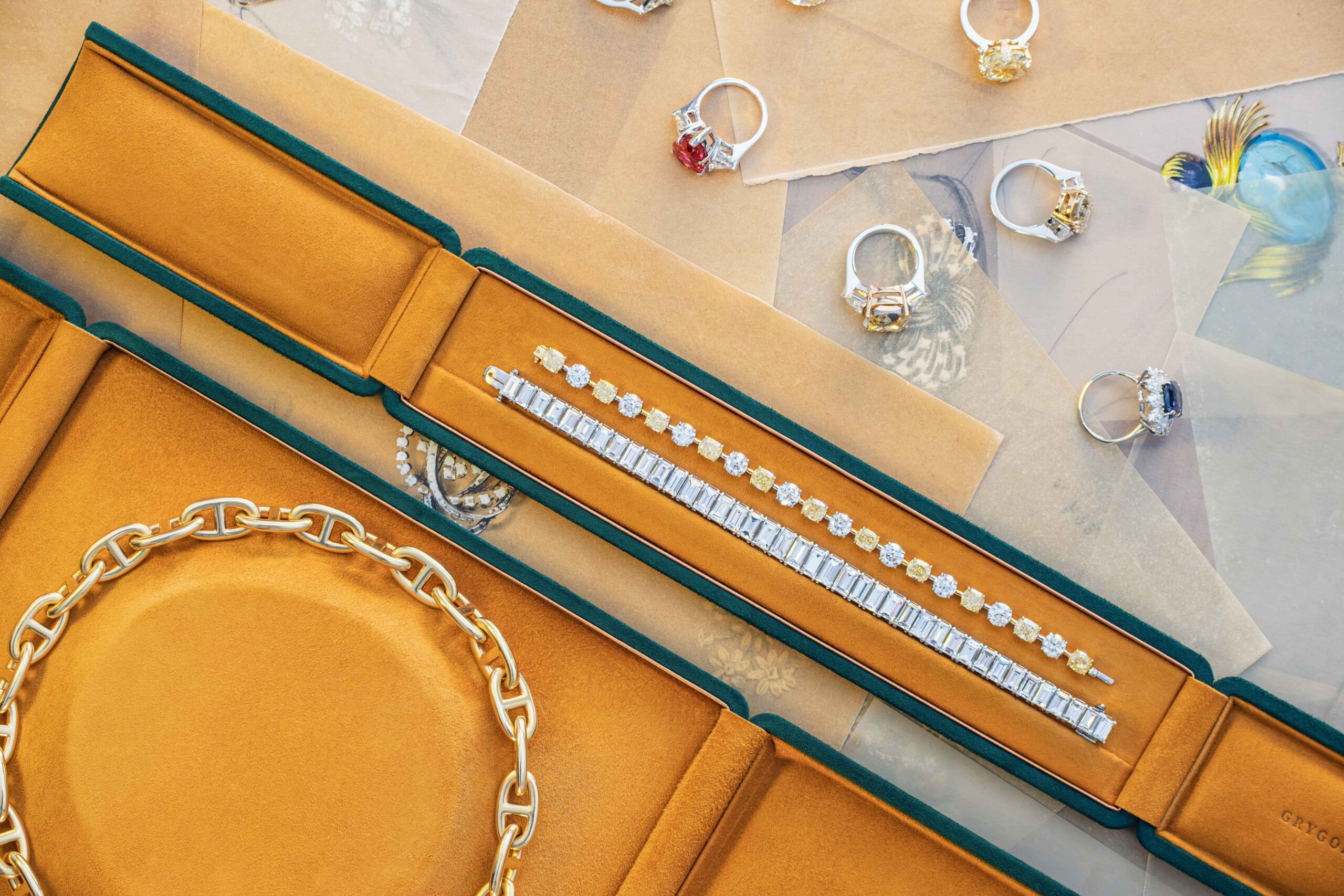 28 Carats Diamond Line Bracelet