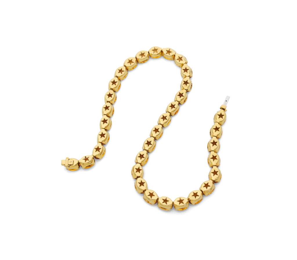 H. Stern Citrine & Diamond Necklace in 18K Gold