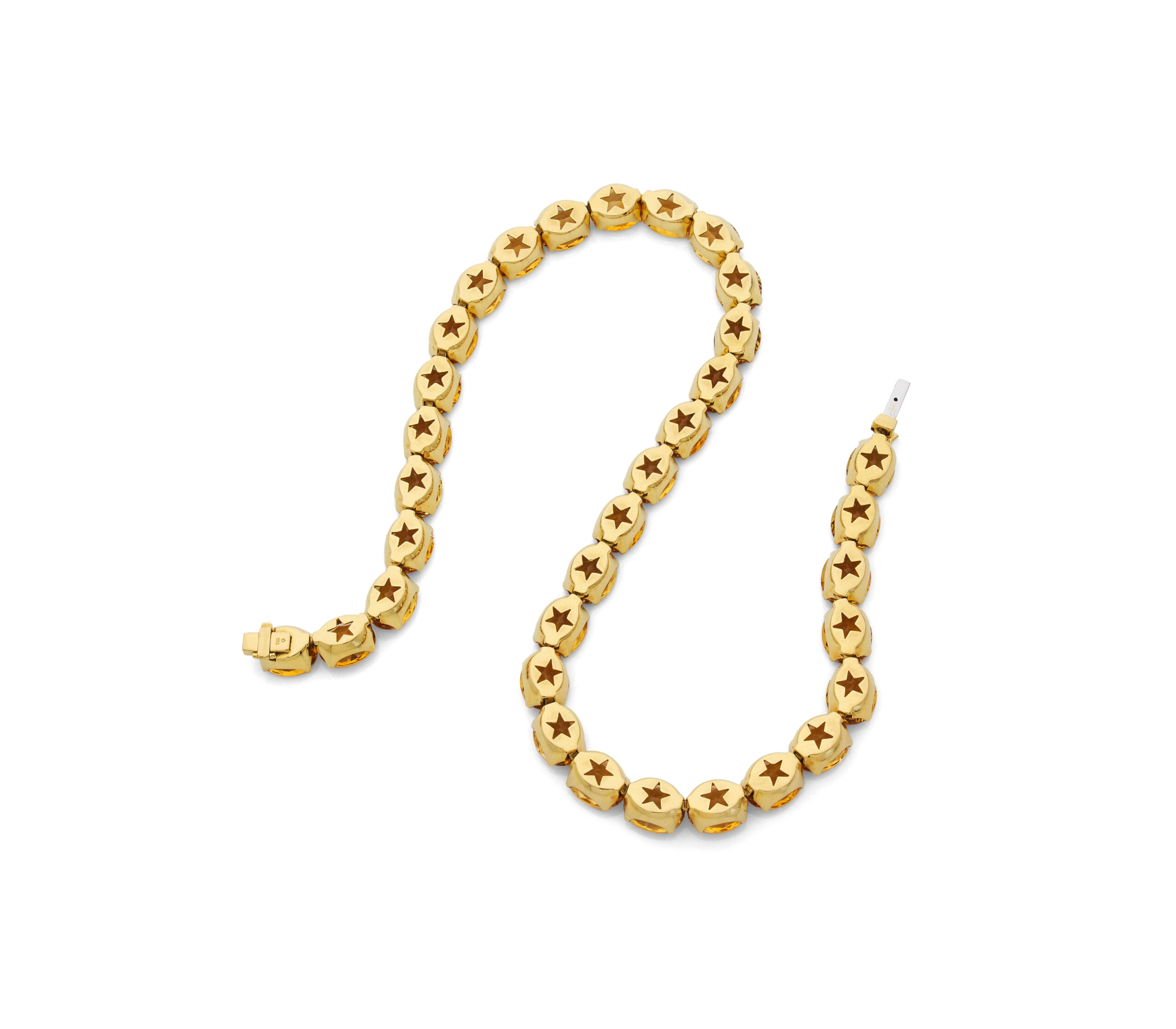 H. Stern Citrine & Diamond Necklace in 18K Gold