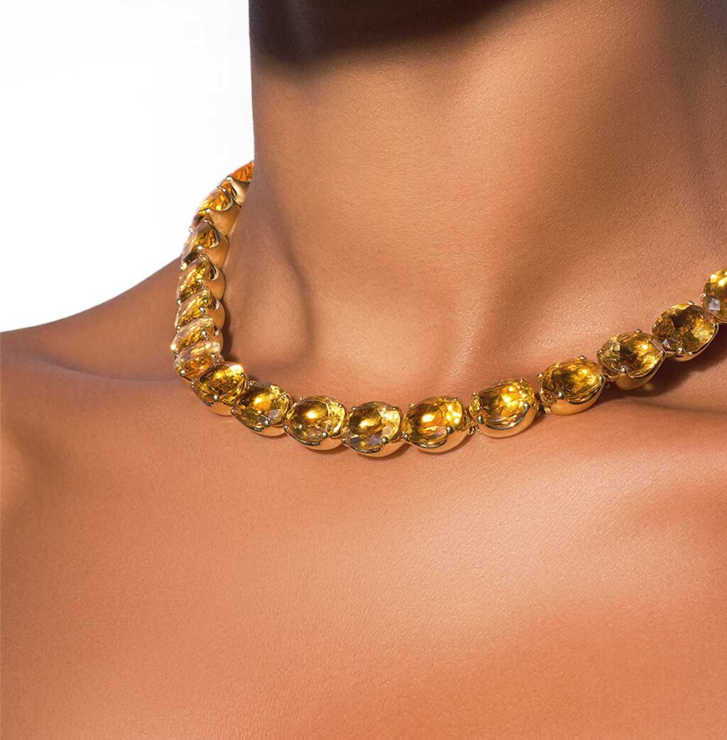 H. Stern Collier Citrines & Diamant