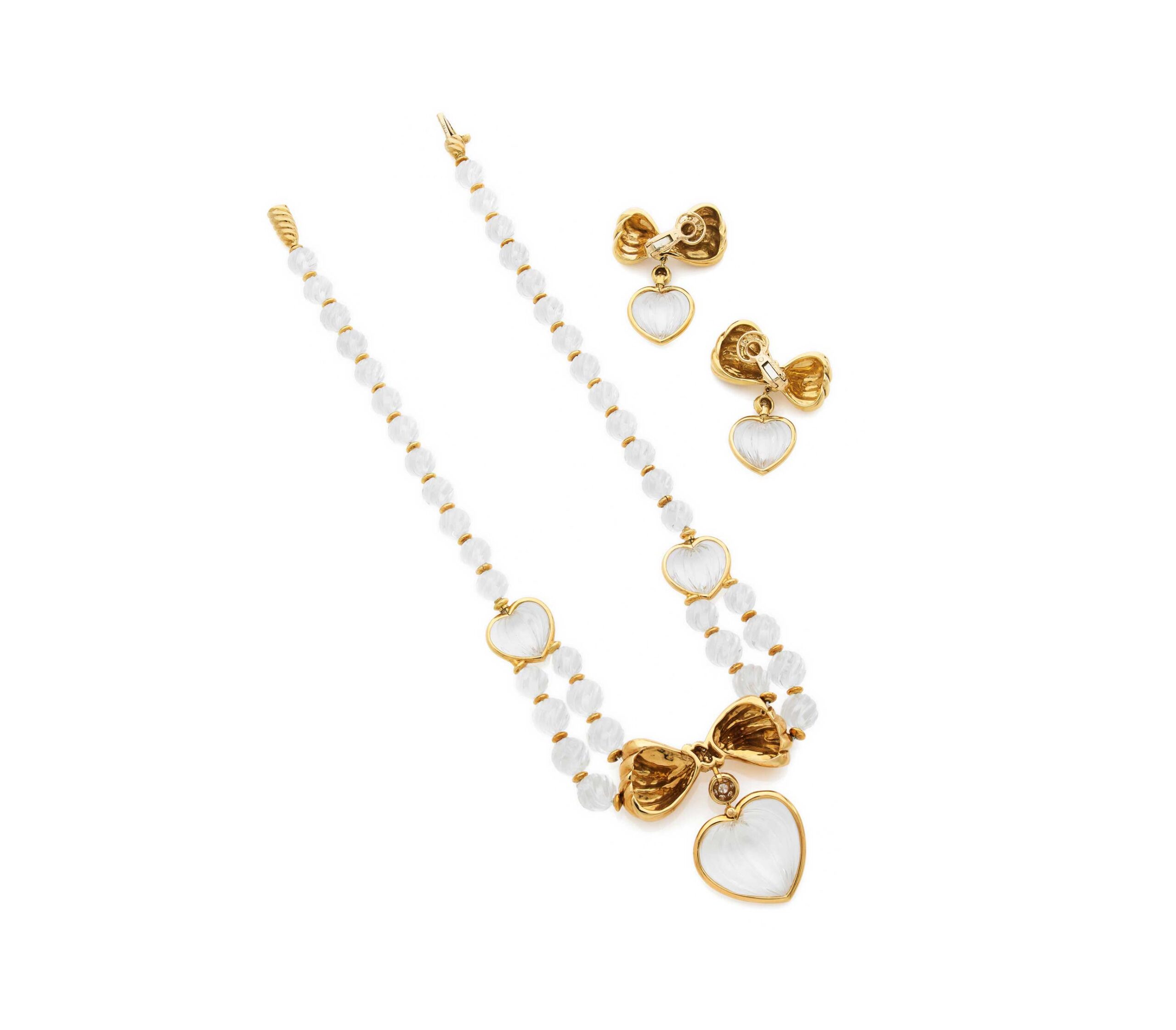 Комплект Boucheron из горного хрусталя и бриллиантами 1970-х