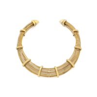 Poiray Multi-Gold Collar Necklace 1980s