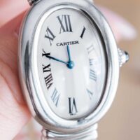 Cartier Baignoire Oval White Gold Watch