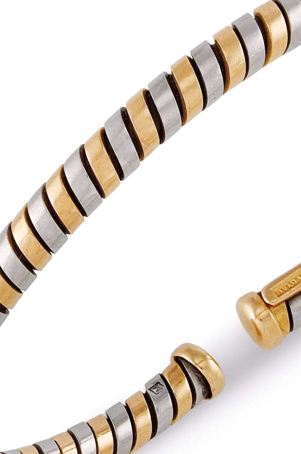 Bulgari Spring Bangle Bracelet in Gold and Steel