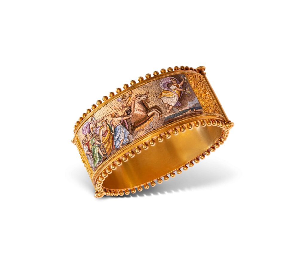 Bracelet à micromosaïque en or