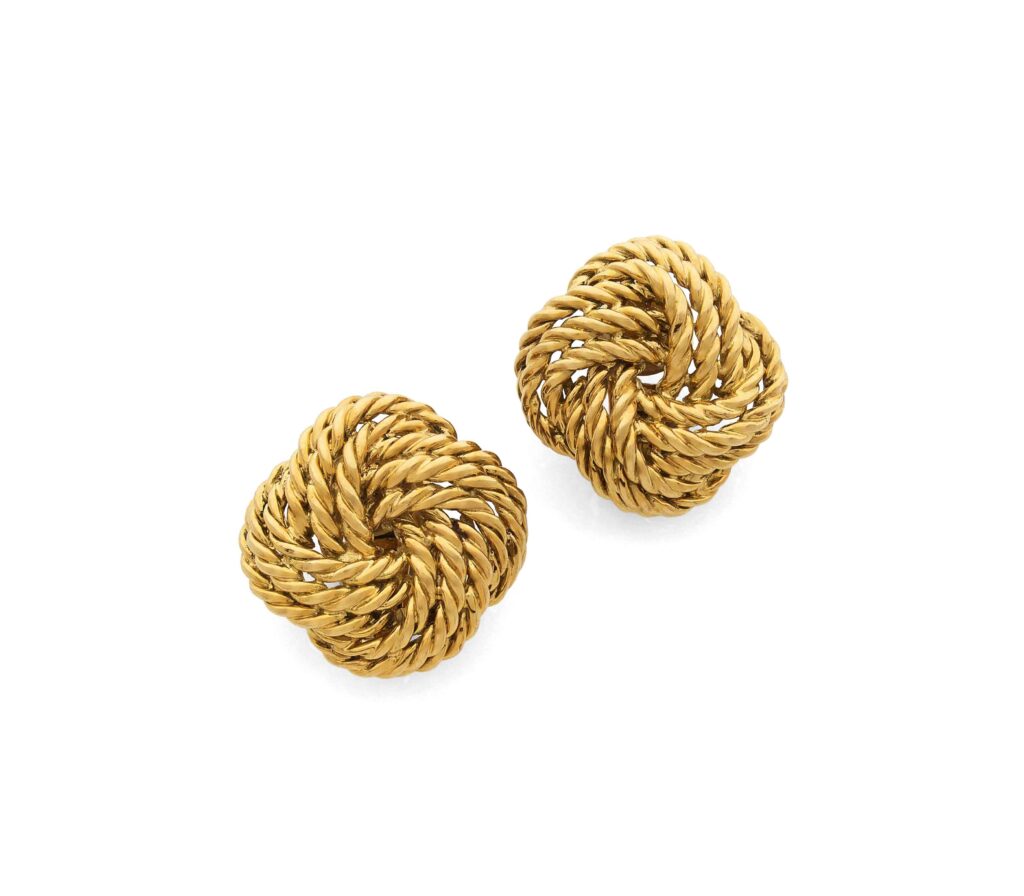 Clips d’oreilles «Vannerie» par Boucheron