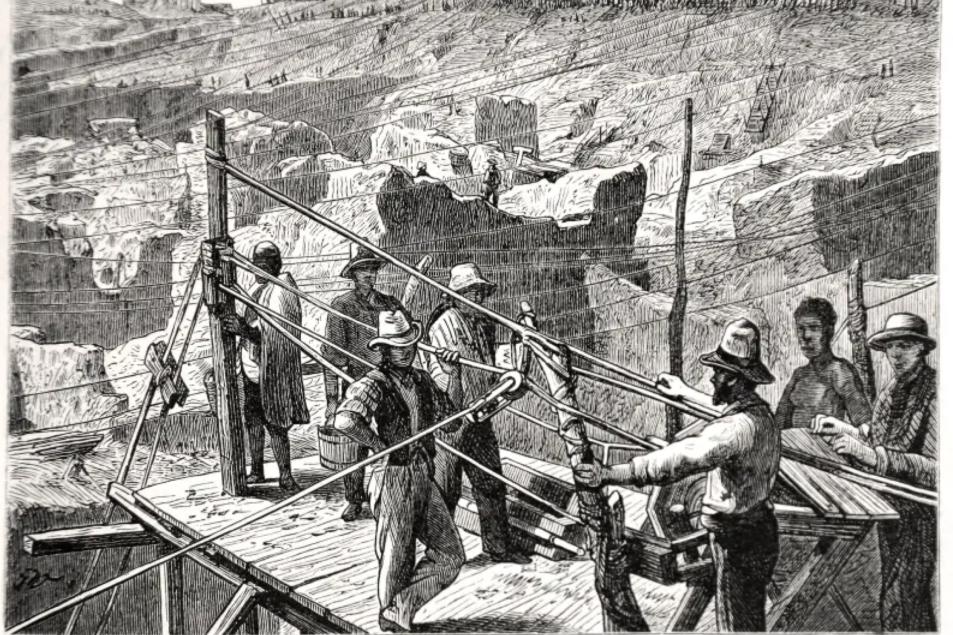 The Diamond Diggings at Kimberley-Kopje in 1872