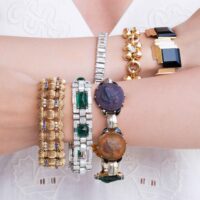 Boucheron宝诗龙18k金、蓝宝石和钻石手链