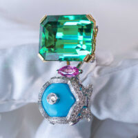 Van Cleef & Arpels Bals de Légende 传奇舞会系列——绿松石与碧玺戒指