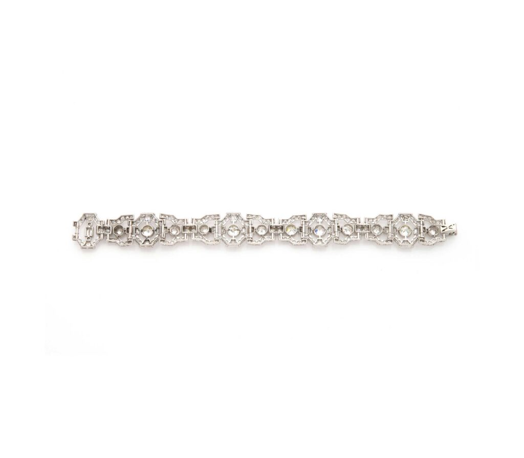 Art Deco Diamond and Platinum Bracelet
