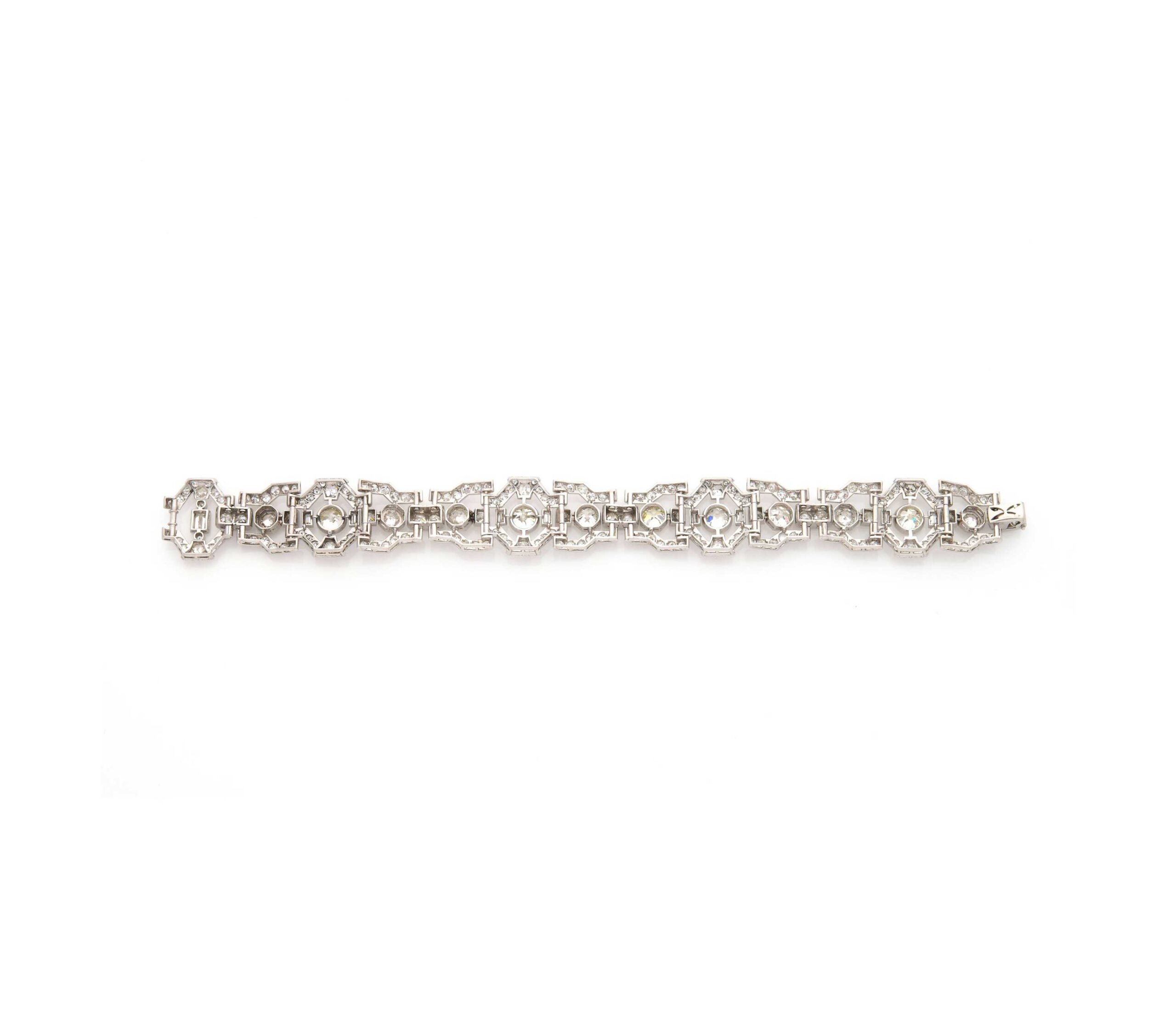 Art Deco Diamond and Platinum Bracelet