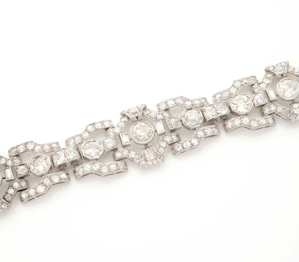 Art Deco Diamond and Platinum Bracelet