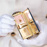 Boucheron Rare Enamel and 18k Gold Minaudiere