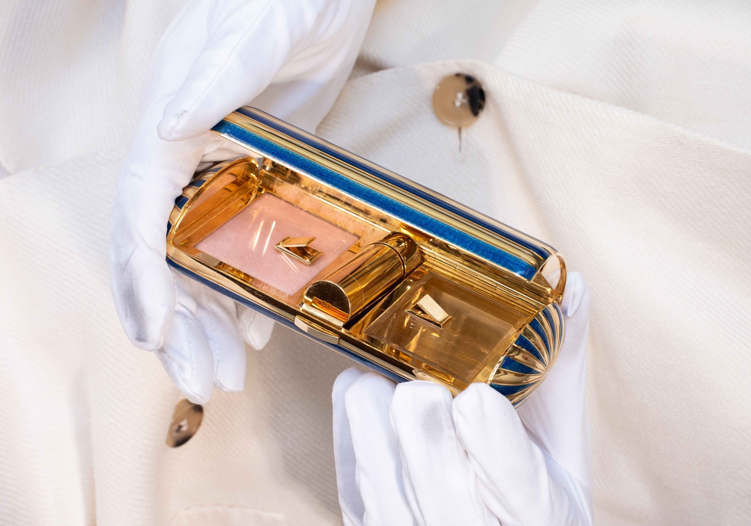 Boucheron Rare Enamel and 18k Gold Minaudiere