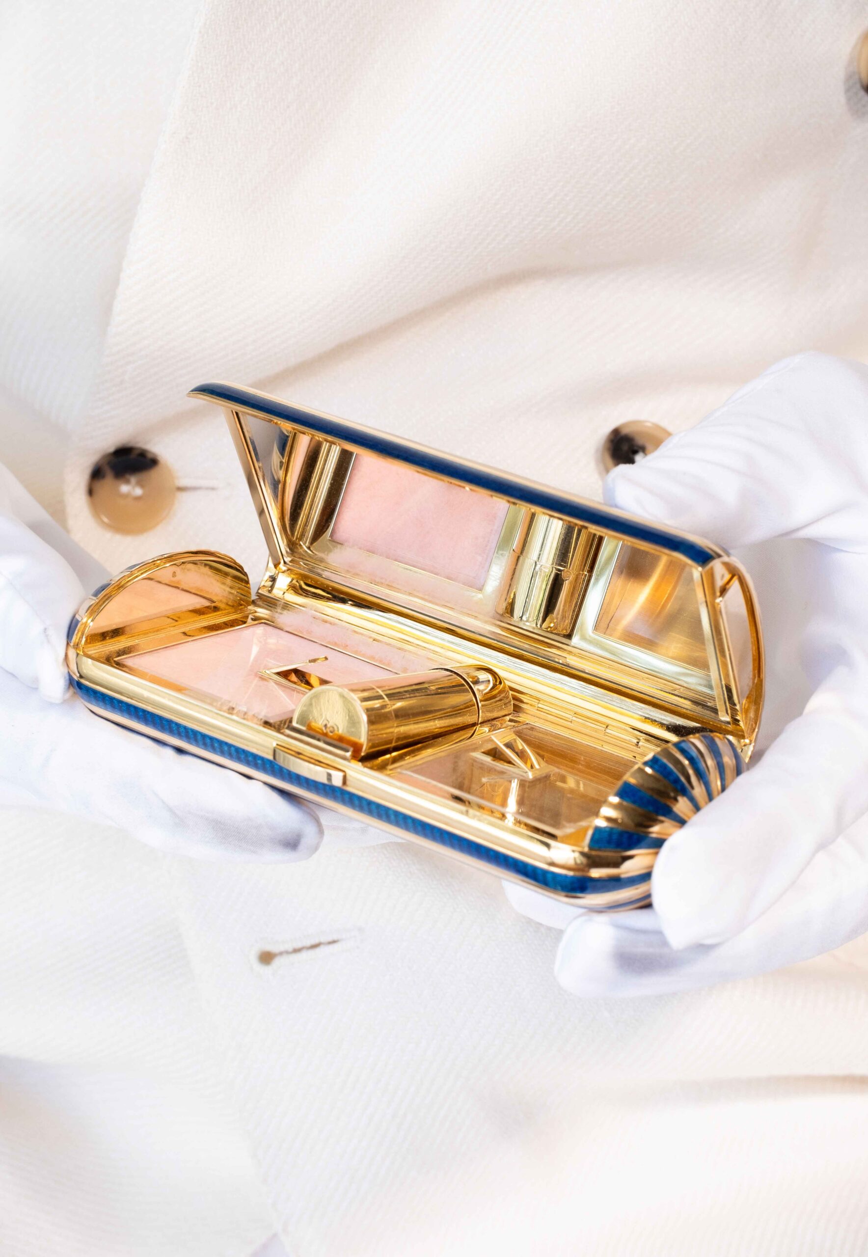 Boucheron Rare Enamel and 18k Gold Minaudiere