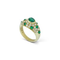 Cartier Bague « Corinthe » avec émeraudes et diamants