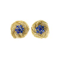 Cartier Sapphire Ear Clips