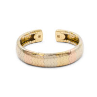 Cartier Tri-Gold Wave Cuff Bracelet