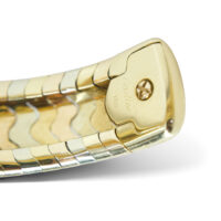 Cartier Tri-Gold Wave Cuff Bracelet