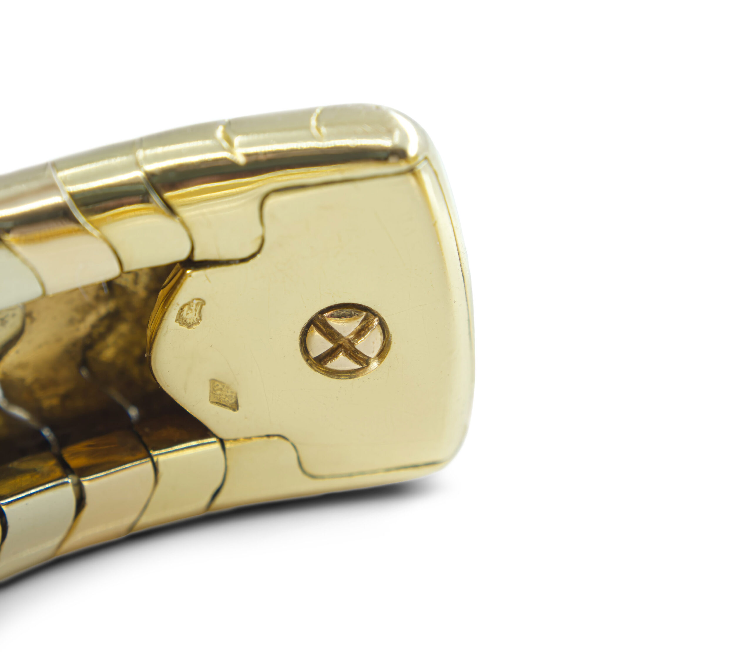 Cartier Tri-Gold Wave Cuff Bracelet