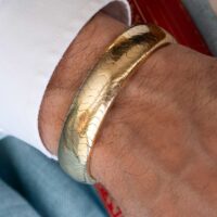 Cartier Tri-Gold Wave Cuff Bracelet