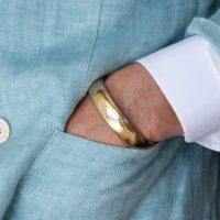 Cartier Tri-Gold Wave Cuff Bracelet