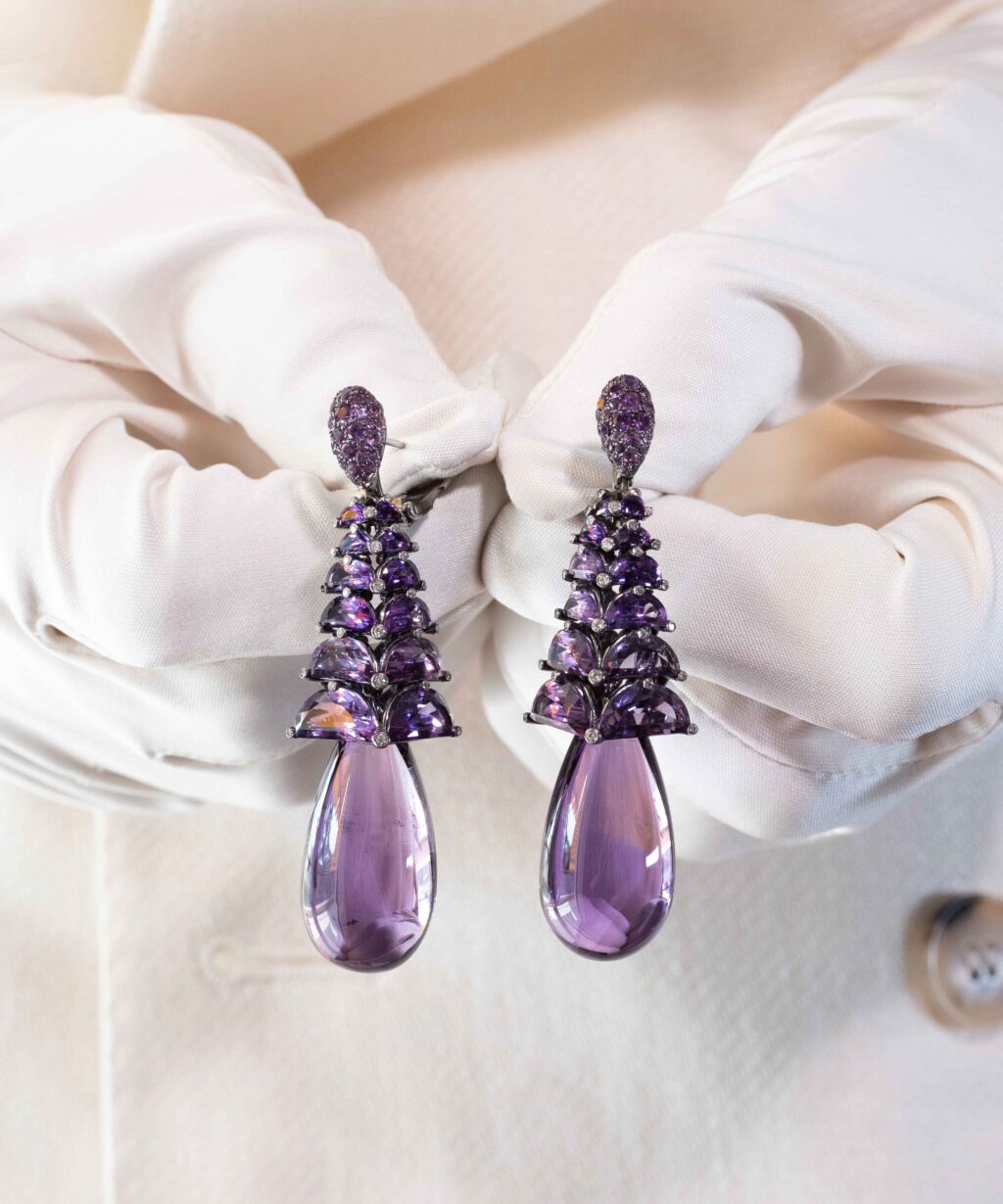 De Grisogono Amethyst Drop Earrings